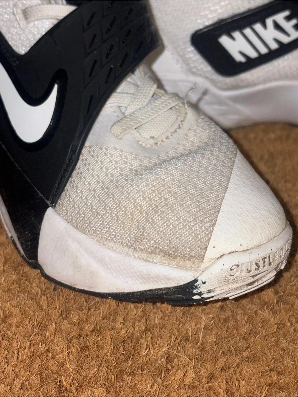 Nike Kids White and Black Slip-On Basketball Sneakers